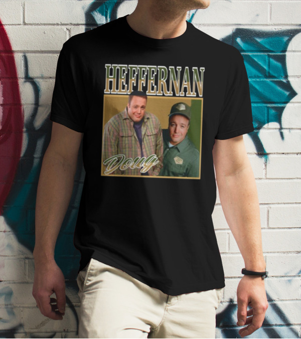 Doug Heffernan Checker Shirt And Uniform T-Shirt