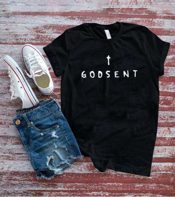 Ethel Cain Godsent Cross Symbol Text T-Shirt