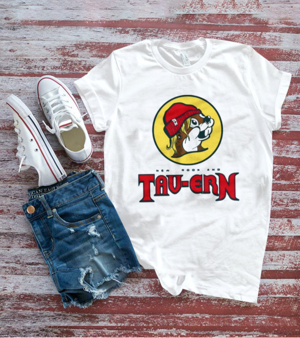 New Brookland Tavern Buc-Ees Nbt Logo With Red Hat Mascot T-Shirt