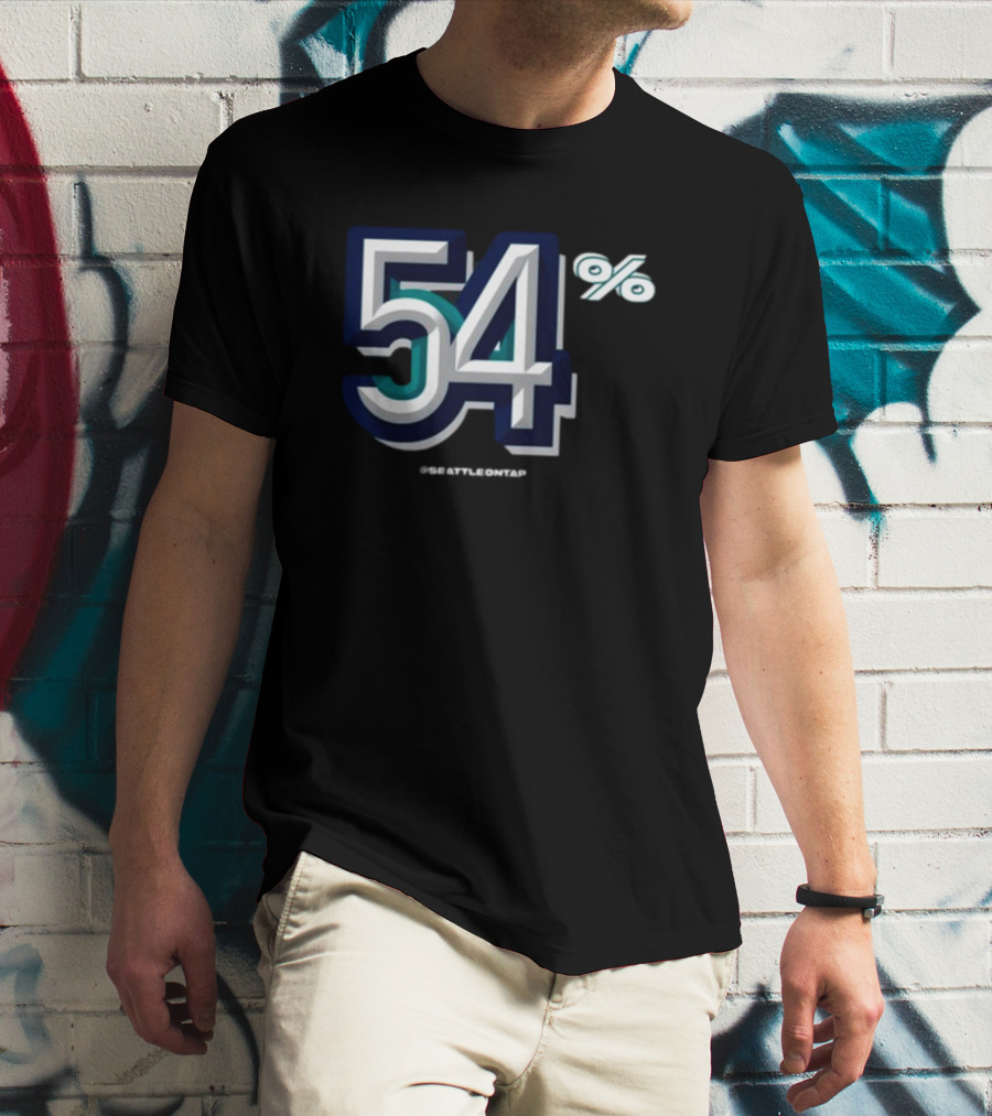Seattle Baseball 54% @seattleontap T-Shirt