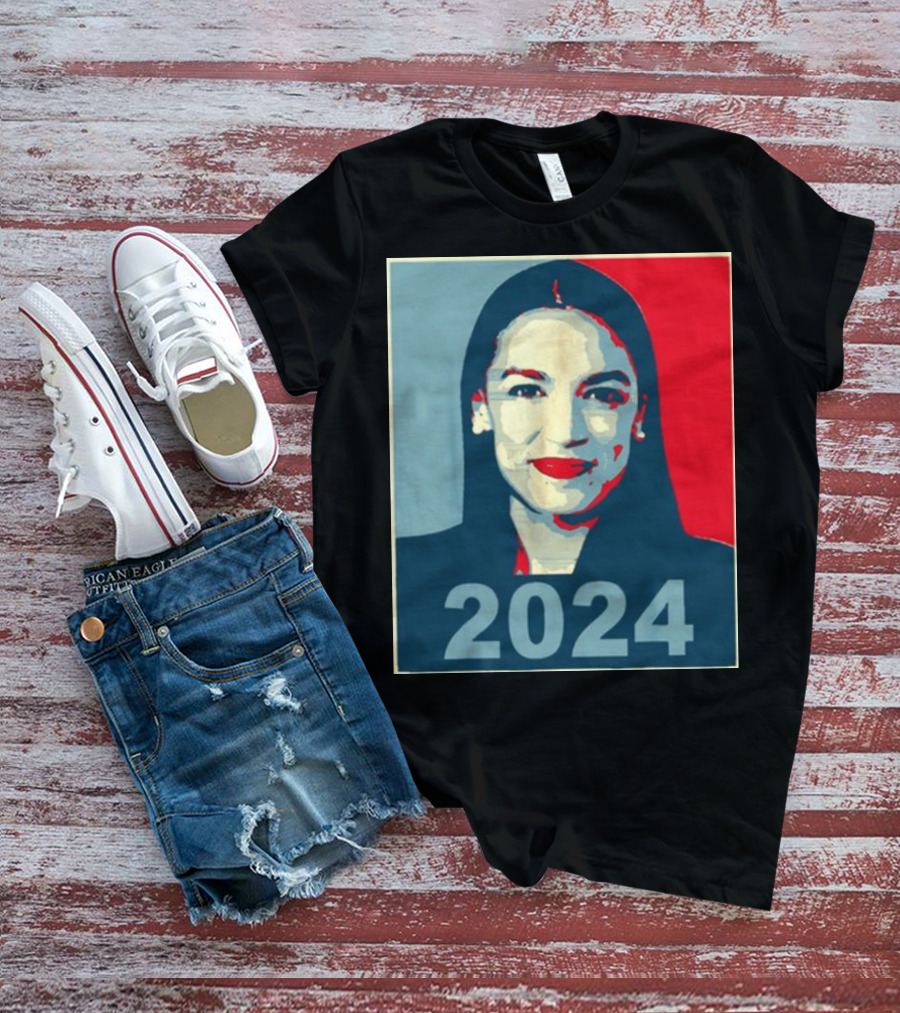 Alexandria Ocasio Cortez AOC 2024 Obama Hope T-Shirt