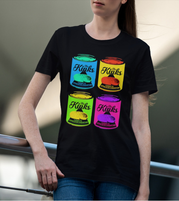 The Kinks Custard Pie Appreciation Consortium Pop Art Cans T-Shirt