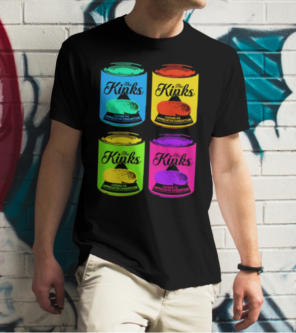 The Kinks Custard Pie Appreciation Consortium Pop Art Cans T-Shirt