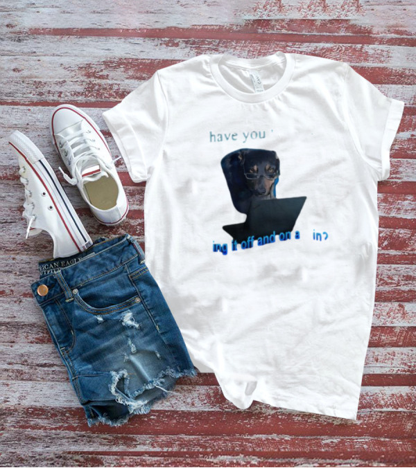 Dog Have You Tried Turning It Off And On Again With Glasses Tech Humor T-Shirt