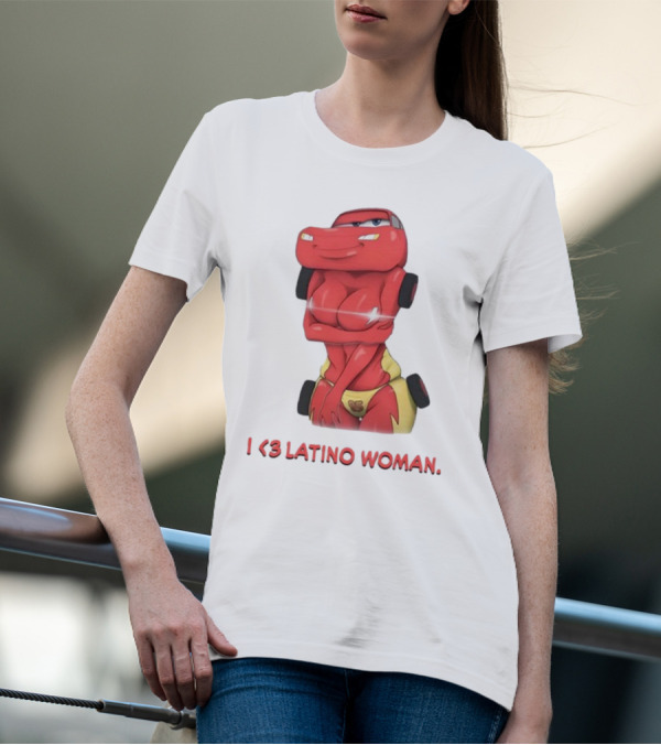 I Love Latino Woman Lightning McQueen T-Shirt
