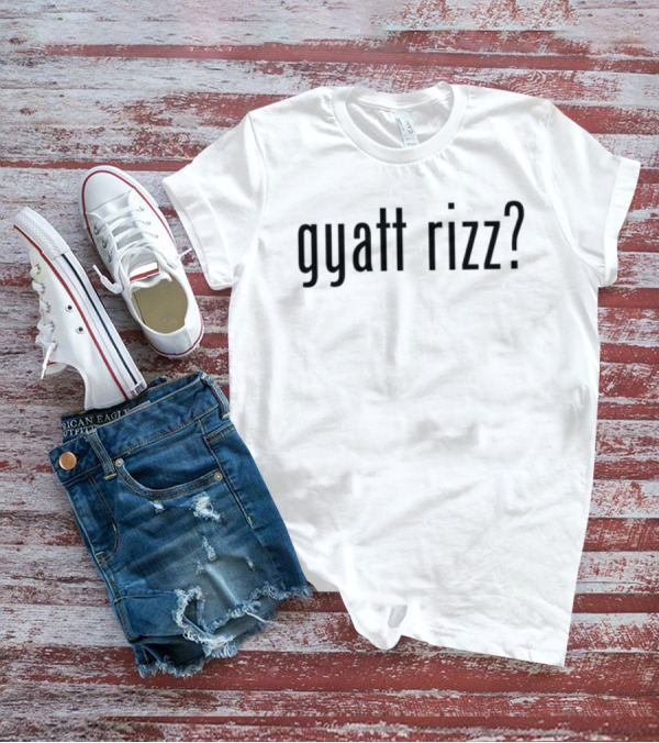 Uncannytwt2 Gyatt Rizz Text Black T-Shirt