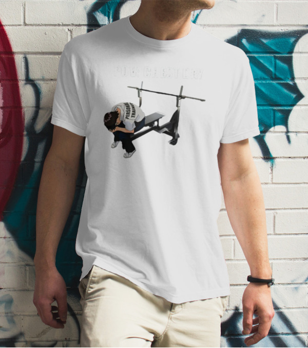 POV Chest Day Personal Trainer Bench Press Moment T-Shirt