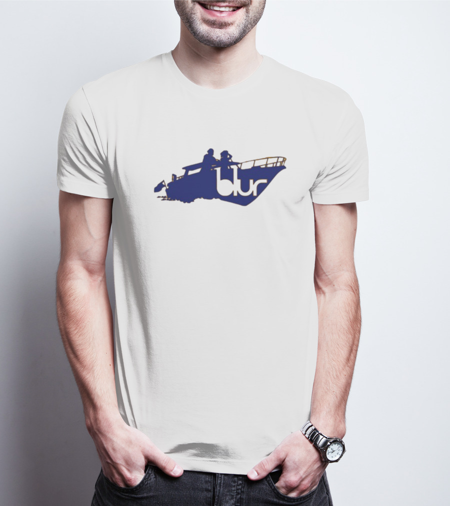 Sunday Boat Blur Logos And Concepts T-Shirt
