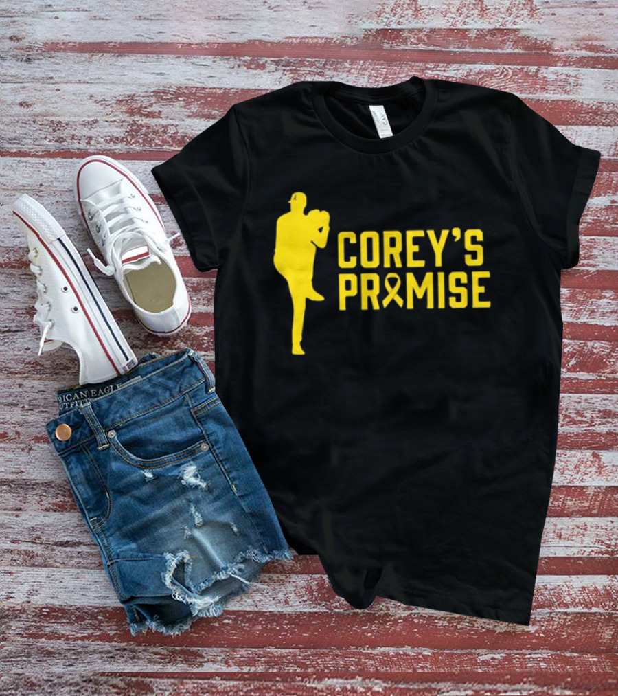 COREY'S PROMISE YELLOW RIBBON BASEBALL PLAYER T-Shirt