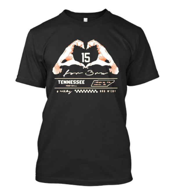 Tennessee Football 15 For Bru Mccoy T-Shirt
