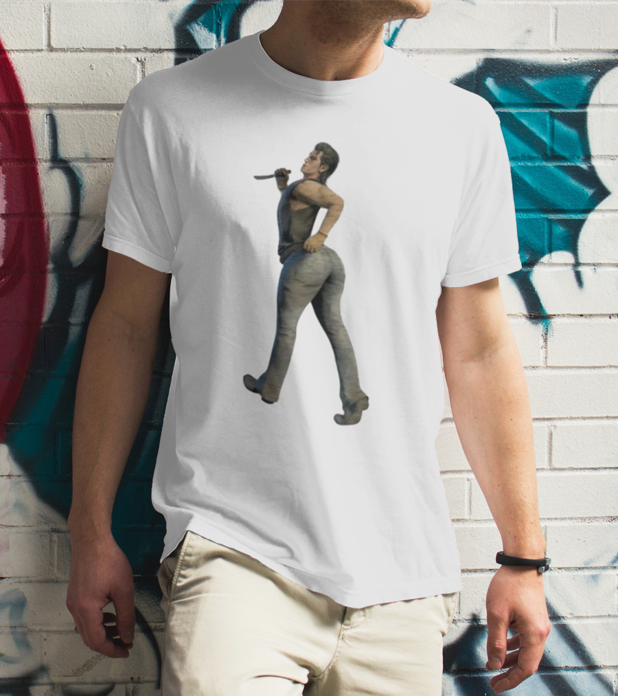 Johnny Texaschainsawgame Iconic Character Pose In Family Setting T-Shirt