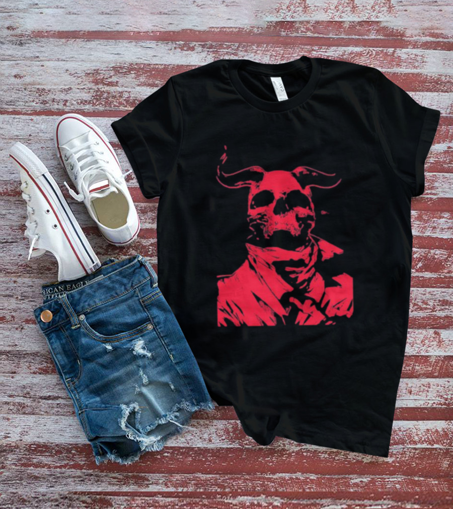 Massivefaceart Not Great Skull Demon Red T-Shirt