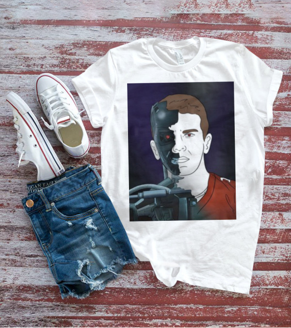 Day 17 Terminator Cyborg Purdy Quarterback Transformation T-Shirt