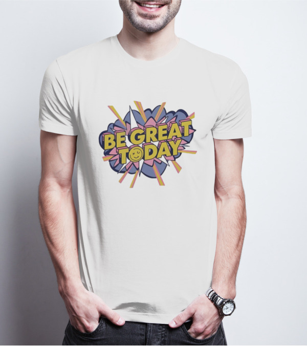 George Kittle Be Great Today Comic Burst Smile T-Shirt
