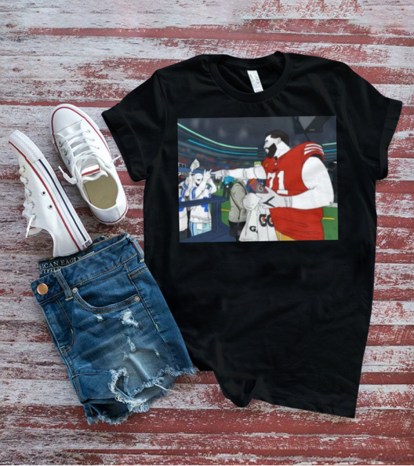 Rita Oak Trent Williams 71 Cowboys Meme Football Stadium Scene T-Shirt