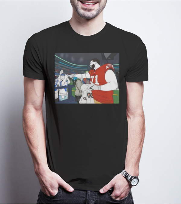 Rita Oak Trent Williams 71 Cowboys Meme Football Stadium Scene T-Shirt
