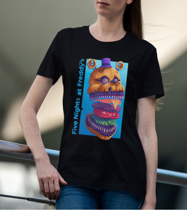 Five Nights At Freddy's Midnight Snack Jonnyblox Burger Animatronic T-Shirt