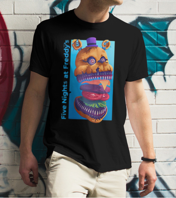Five Nights At Freddy's Midnight Snack Jonnyblox Burger Animatronic T-Shirt