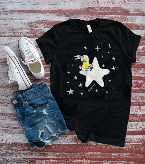 Laufey Celestial Bunny On Starry Night T-Shirt