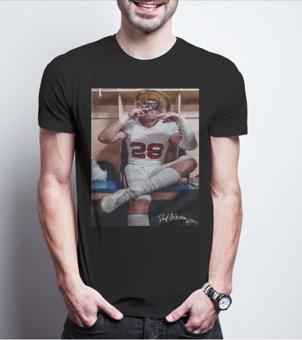 DannyStutsman Oklahoma Only Fears God Texas Fears Oklahoma Signed Football Locker Room Smoke T-Shirt