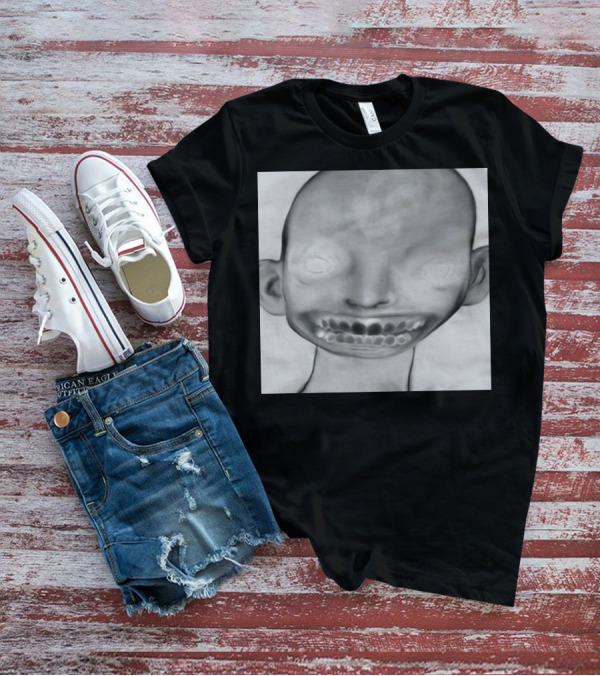 Horizonsupply Heart Stops Beating Eerie Skull Face T-Shirt