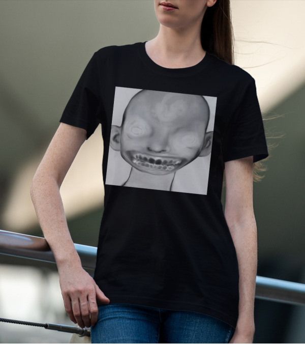 Horizonsupply Heart Stops Beating Eerie Skull Face T-Shirt