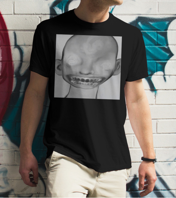 Horizonsupply Heart Stops Beating Eerie Skull Face T-Shirt