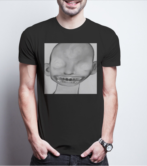 Horizonsupply Heart Stops Beating Eerie Skull Face T-Shirt