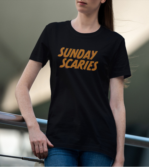 Middleclassfancy Vintage Style Sunday Scaries T-Shirt
