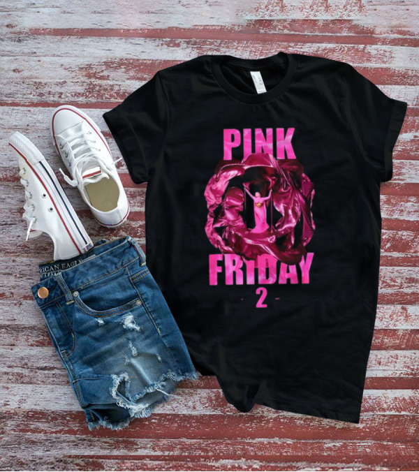Pink Friday 2 Alternative Cover Pink Draped Figure Centered T-Shirt