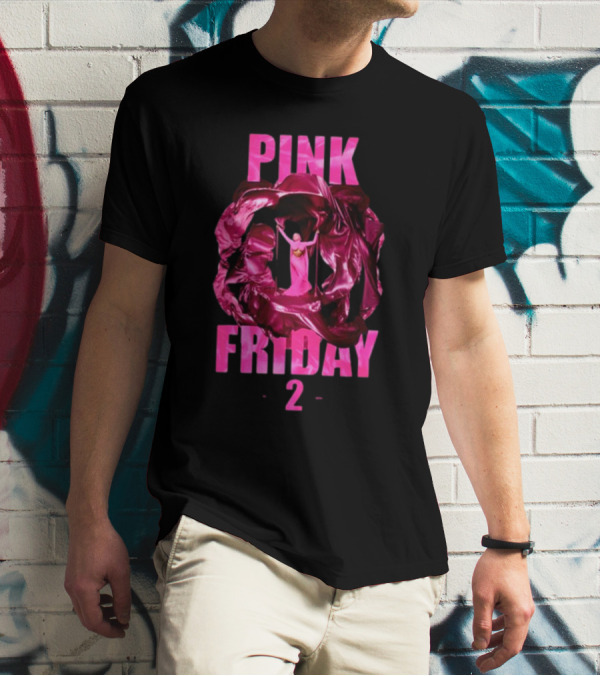 Pink Friday 2 Alternative Cover Pink Draped Figure Centered T-Shirt