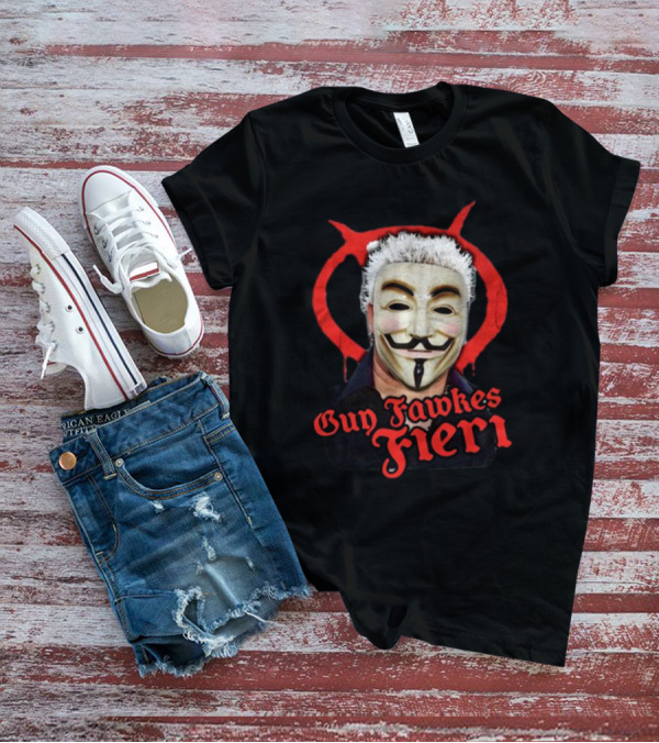 Guy Fawkes Fieri Anonymous Mask Crossover T-Shirt