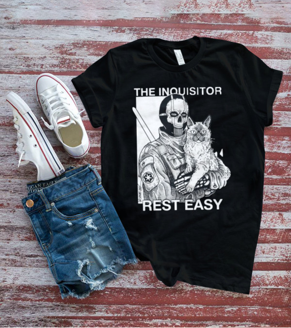 The Inquisitor Rest Easy Star Wars Inspired Artwork With Cat T-Shirt