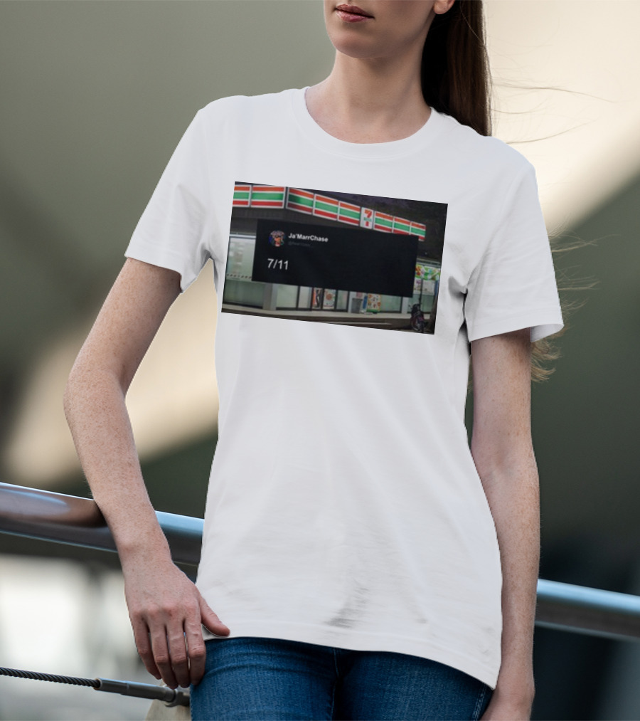 Ja'Marr Chase 7/11 Partnership Announcement T-Shirt