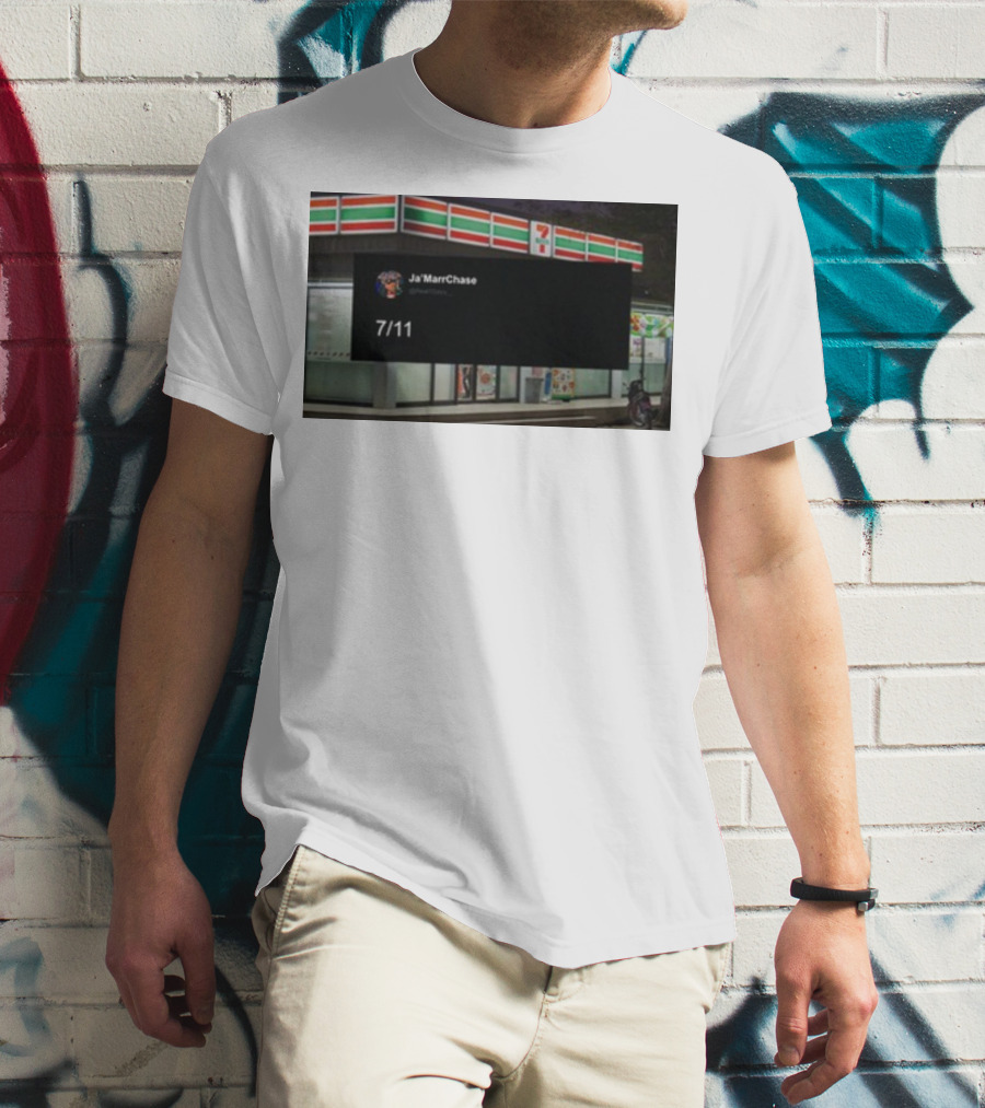 Ja'Marr Chase 7/11 Partnership Announcement T-Shirt