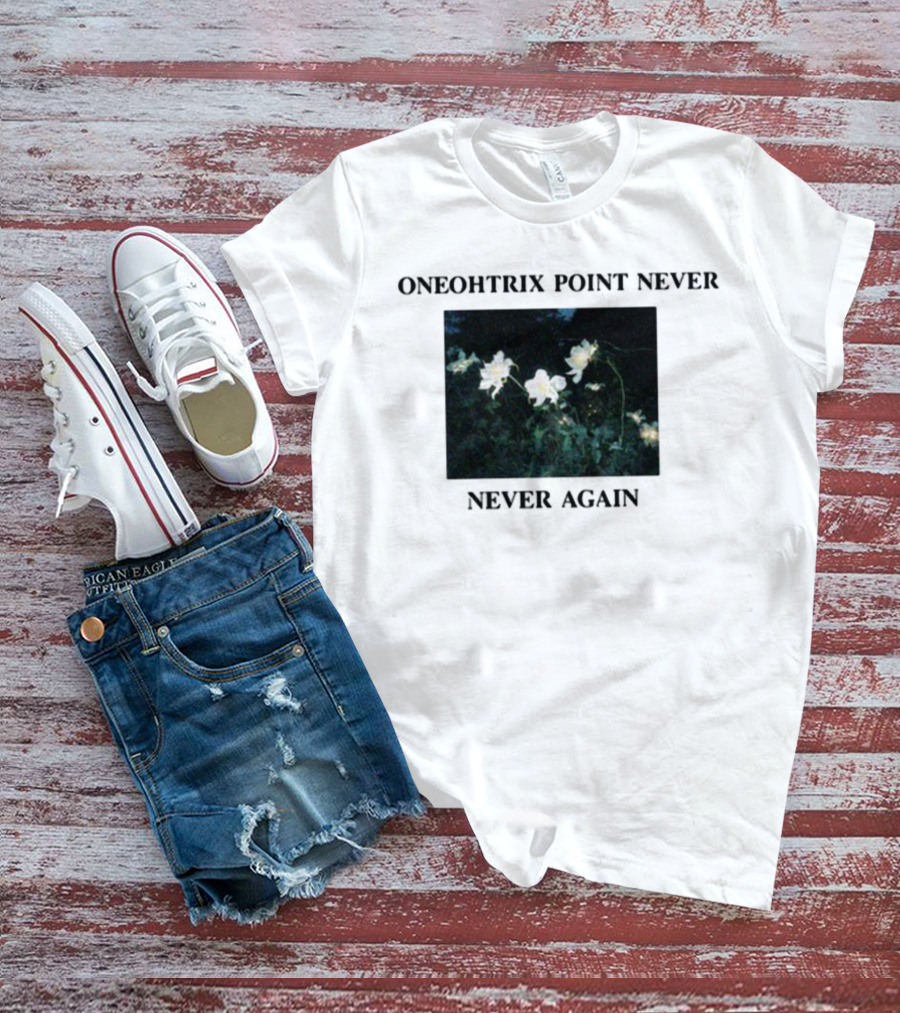 Oneohtrix Point Never Never Again White Flowers T-Shirt