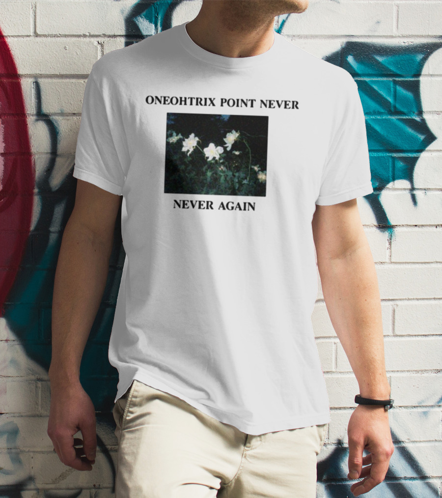 Oneohtrix Point Never Never Again White Flowers T-Shirt
