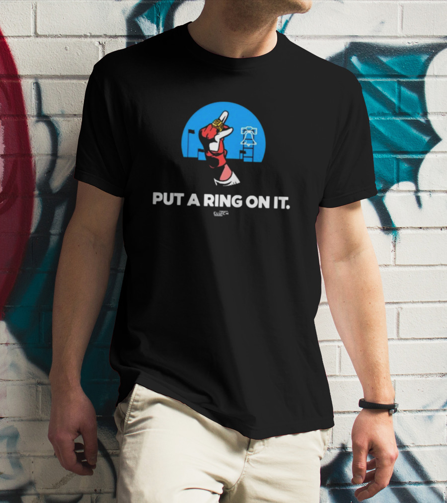Philadelphia Put A Ring On It Liberty Bell Championship Glove T-Shirt