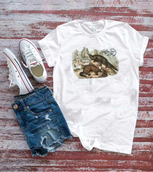 Ludwig Mogul Moves Nature Reserve Live Free Or Die Wildlife Scene T-Shirt