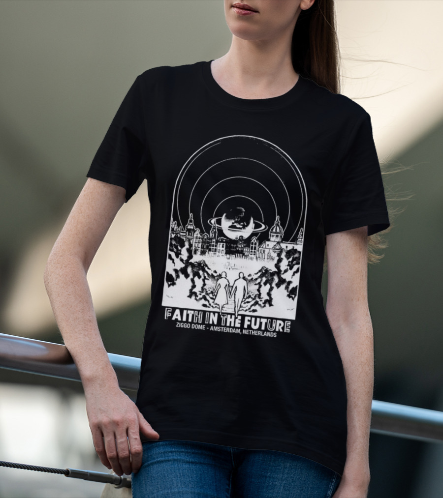 Faith In The Future Ziggo Dome Amsterdam Netherlands World Tour Orange New T-Shirt