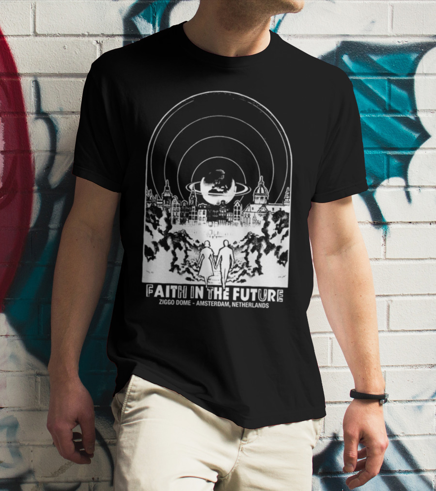 Faith In The Future Ziggo Dome Amsterdam Netherlands World Tour Orange New T-Shirt