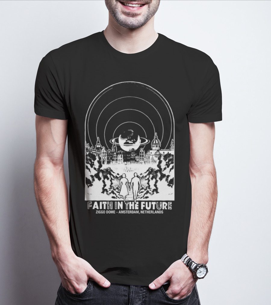 Faith In The Future Ziggo Dome Amsterdam Netherlands World Tour Orange New T-Shirt