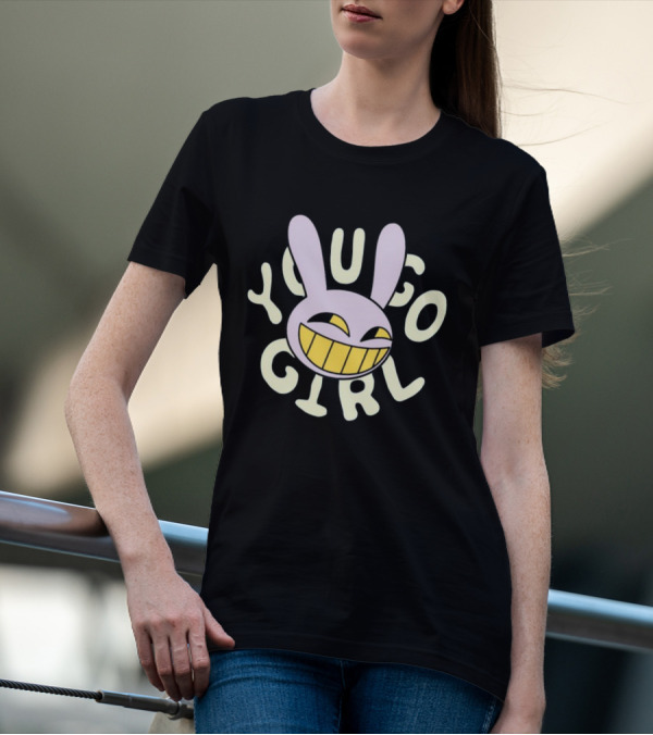 YOU GO GIRL JAX ICONIC QUOTE RABBIT SMILEY FACE дживон 1997 T-Shirt
