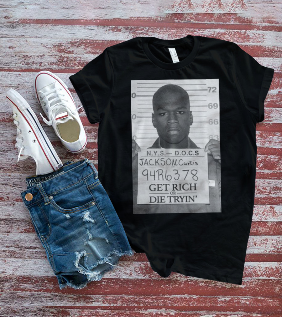 N.Y.S. D.O.C.S. 94R6378 Get Rich Or Die Tryin' Jackson Curtis T-Shirt