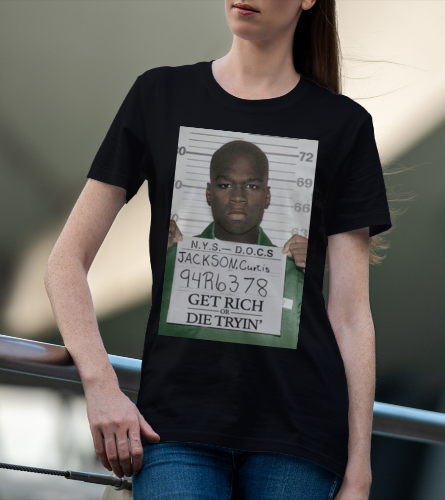 Curtis Jackson Get Rich Or Die Tryin' Mugshot 94R6378 T-Shirt