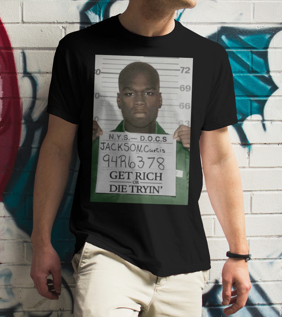 Curtis Jackson Get Rich Or Die Tryin' Mugshot 94R6378 T-Shirt