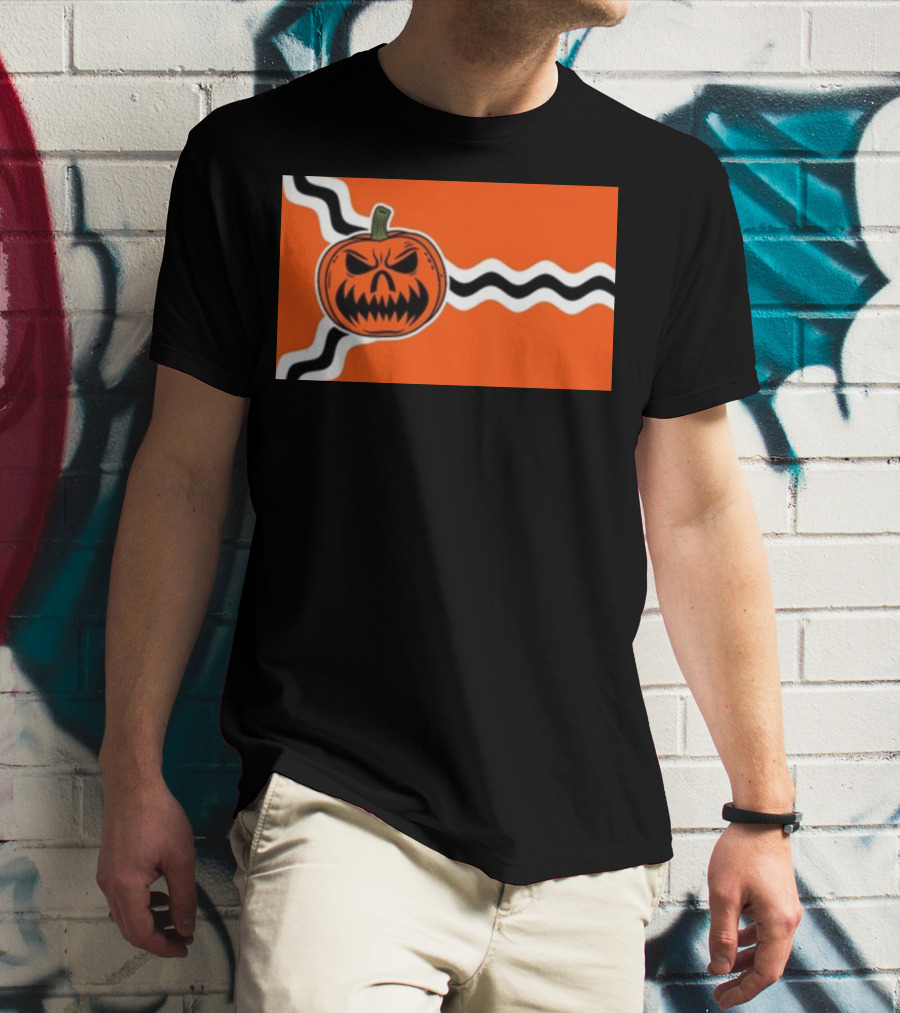 St. Louis Flag Inspired Pumpkin Halloween T-Shirt