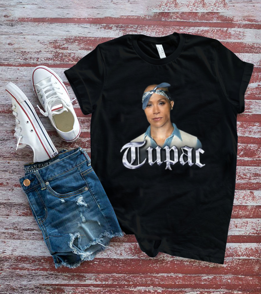 Jada Pinkett Smith Tupac Bandana Crossover T-Shirt