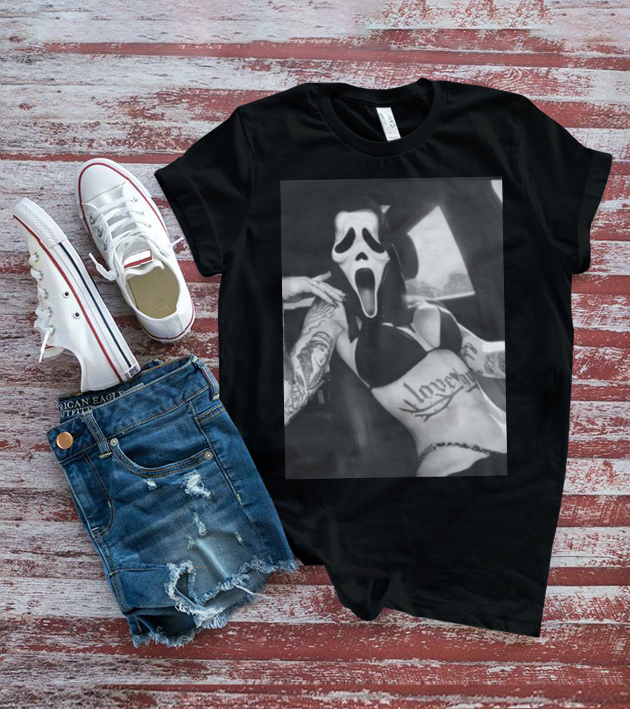 Paigeamaze Scream If U Need Me Lover Girl Mask Tattoo Body T-Shirt