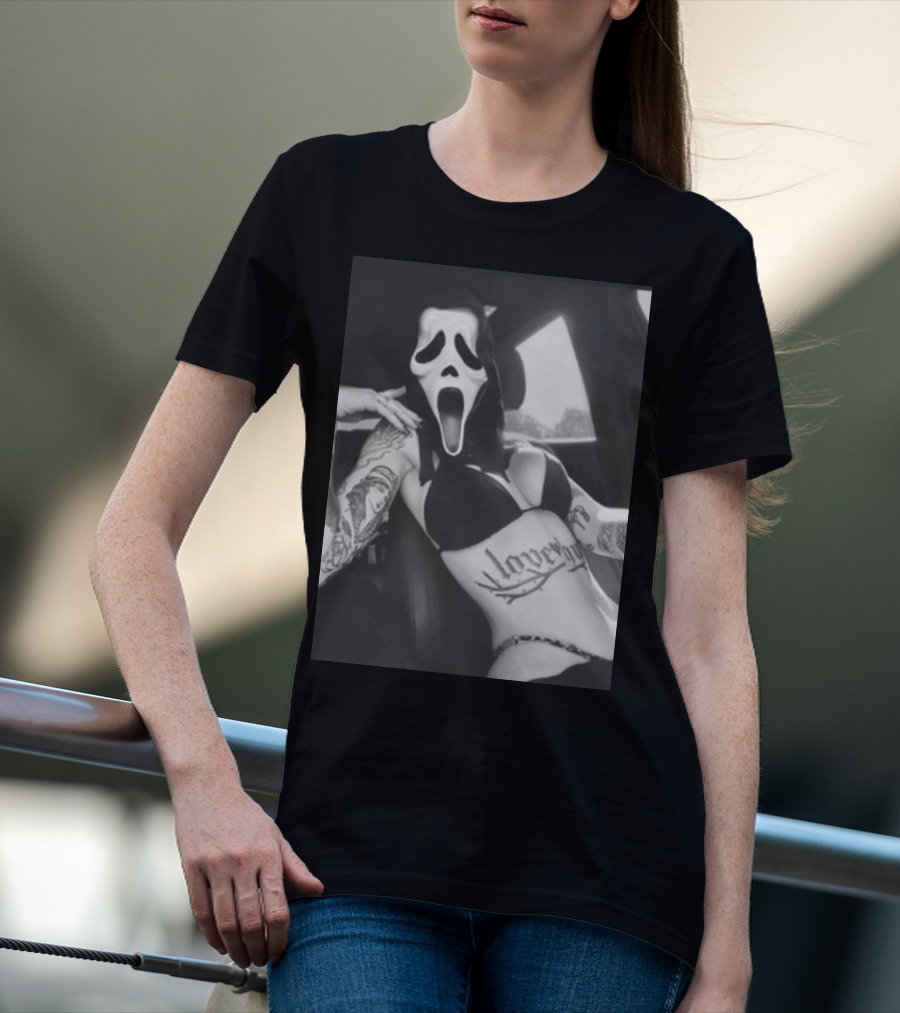 Paigeamaze Scream If U Need Me Lover Girl Mask Tattoo Body T-Shirt